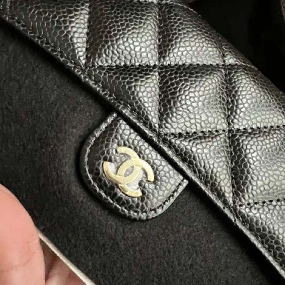 CHANEL - Classic Caviar Flap long Wallet NEW🔥wallet on chain crossbody bag⭐️ - Picture 4 of 12
